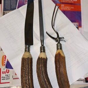 Vintage carving set new